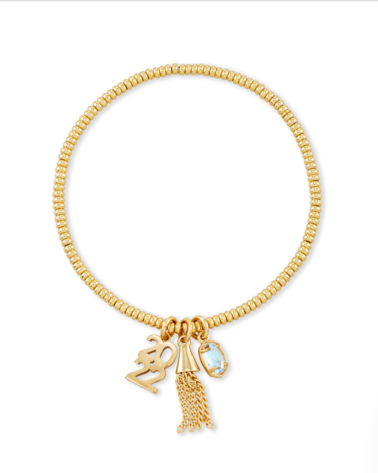 2022 Graduation Stretch Bracelet in Gold Kendra Scott